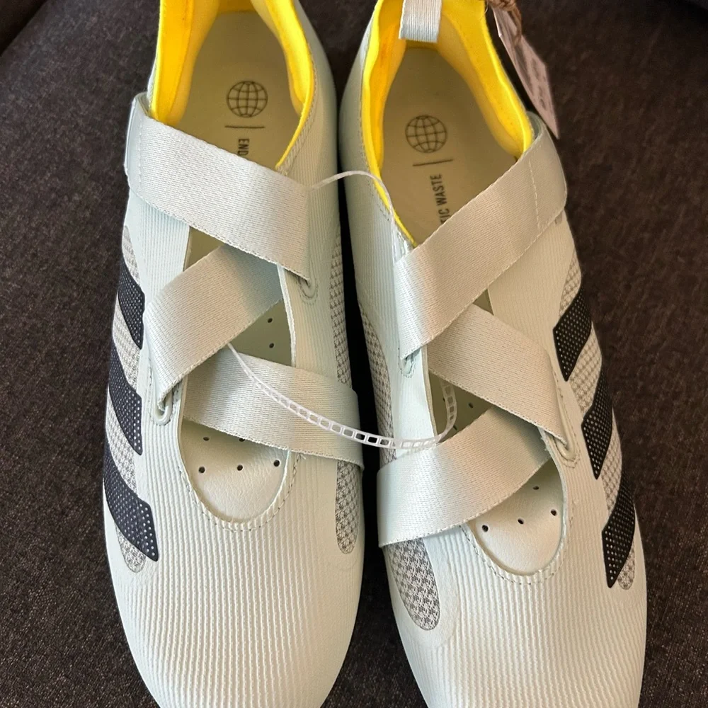 ($150) Adidas The Indoor Cycling Shoe Mens 9.5 / Womens 10.5 Green Yellow GX1668
